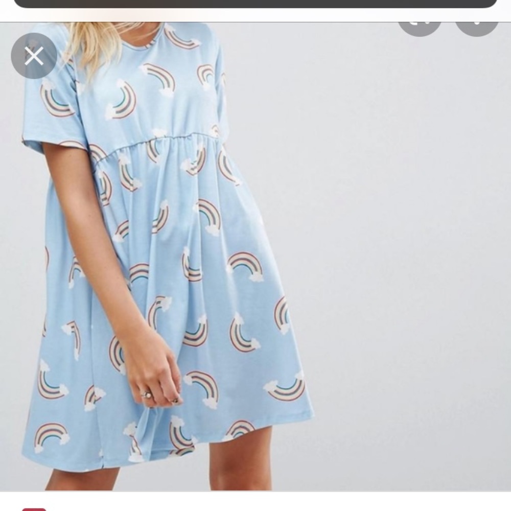 Iso rainbow smock dress